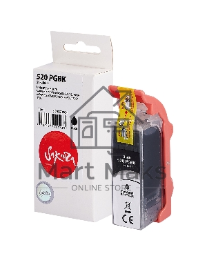 Картридж струйный Sakura 2932B004 (520 PG Black) для Canon, черный, 16 мл., 340 к.