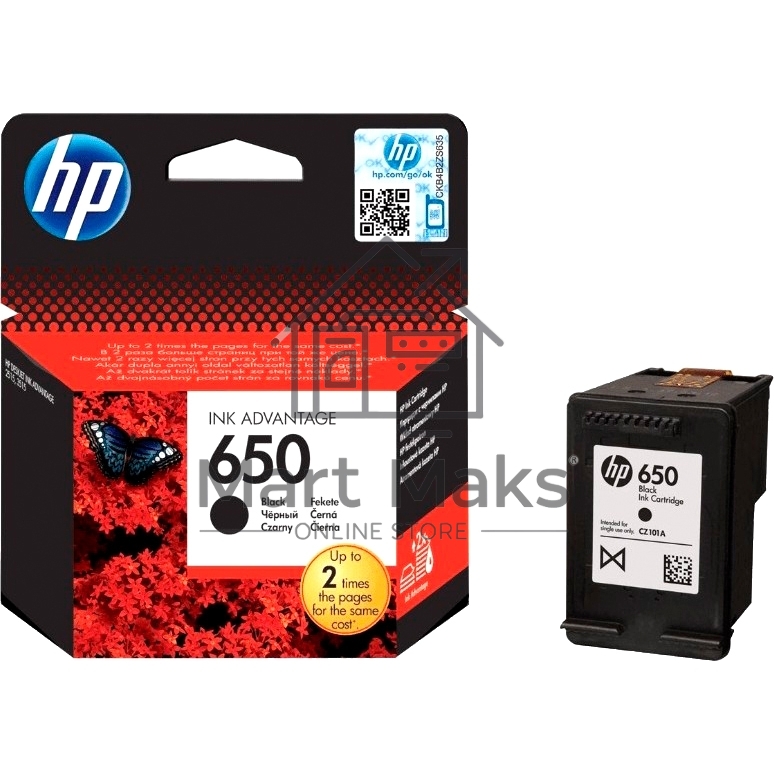 Картридж струйный HP 650 CZ101AE черный для HP DJ IA 2515