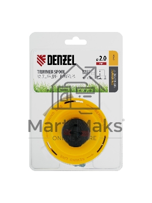 Катушка Denzel тримм полуавтомат легкая заправка лески, 96324