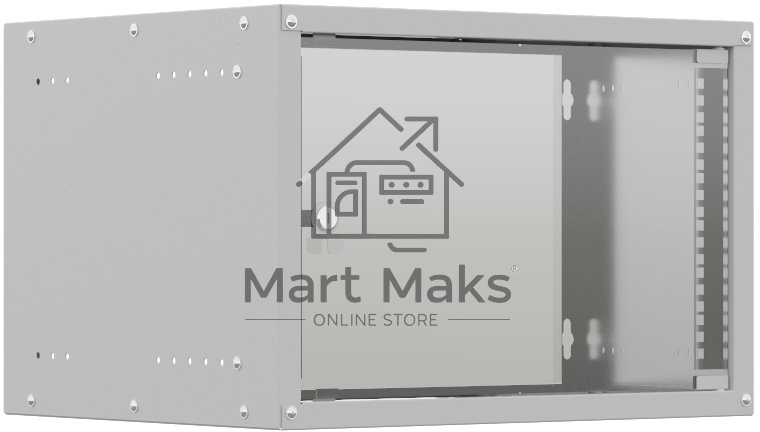 Шкаф коммутационный NTSS Lime (NTSS-WL6U5560GS) настенный 6U 550x600мм пер.дв.стекл несъемн.бок.пан. 30кг серый 110град. IP20 сталь