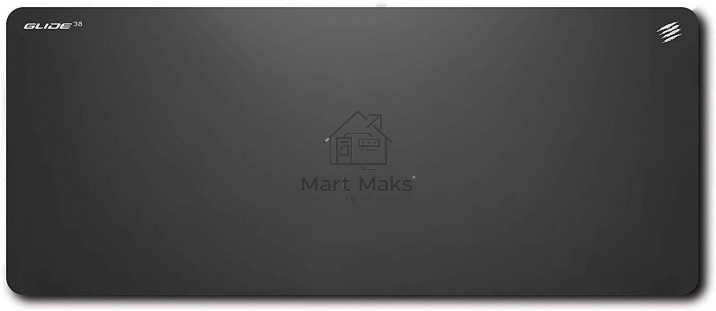 Игровой коврик для мыши Mad Catz G.L.I.D.E. 38 черный (900 x 405 x 1.8 мм, силикон, водоотталкивающая ткань)