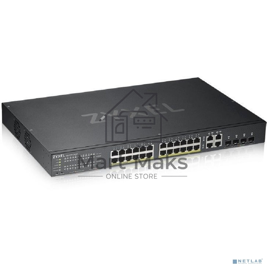 Коммутатор Zyxel NebulaFlex GS192024HPV2-EU0101F 24G 24PoE+ 375W управляемый