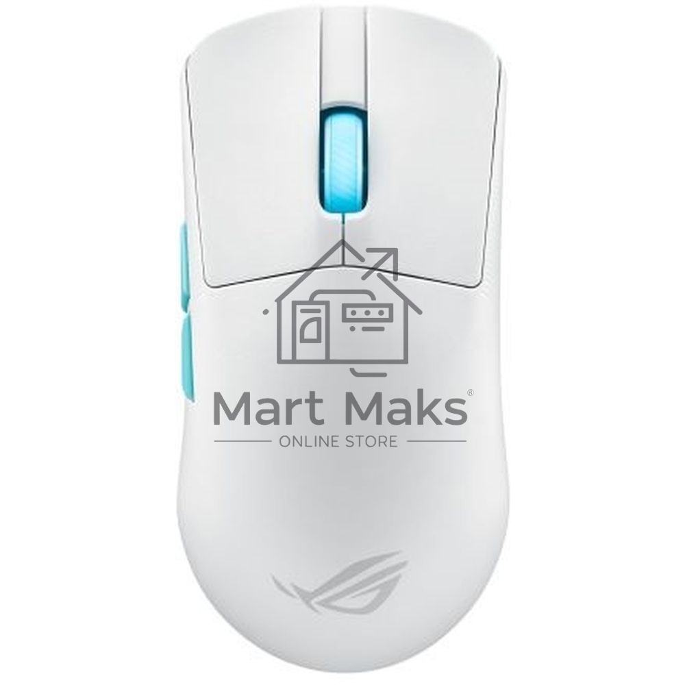 Мышь беспроводная/проводная ASUS ROG Harpe Ace Aim Lab Edition белый, 36000 dpi, радиоканал, Bluetooth, USB, кнопки - 5