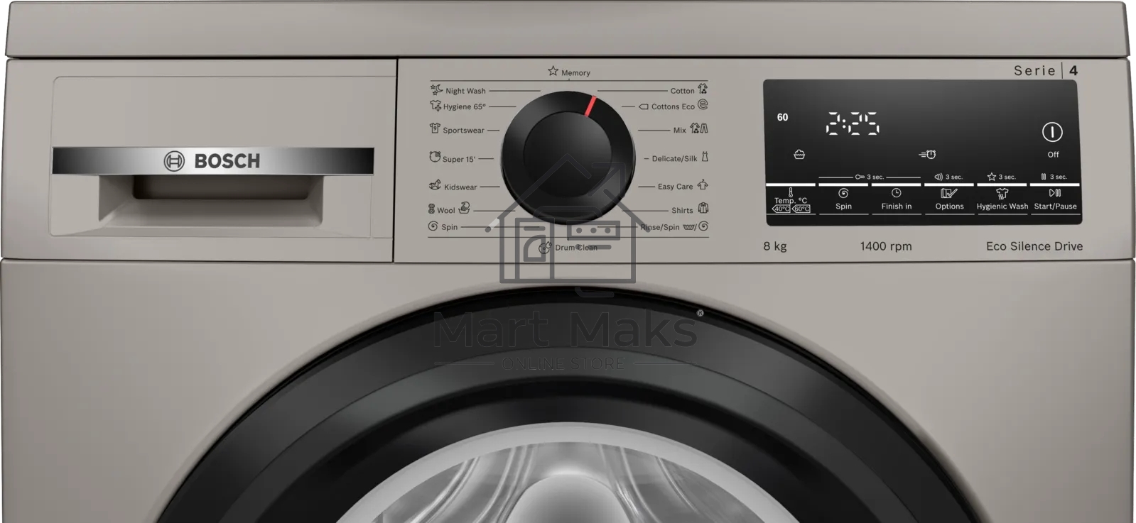 Стиральная машина Bosch WLS2846SME серый, загр.фронтальная, макс.: 8кг, 1400 об/мин, класс: A+