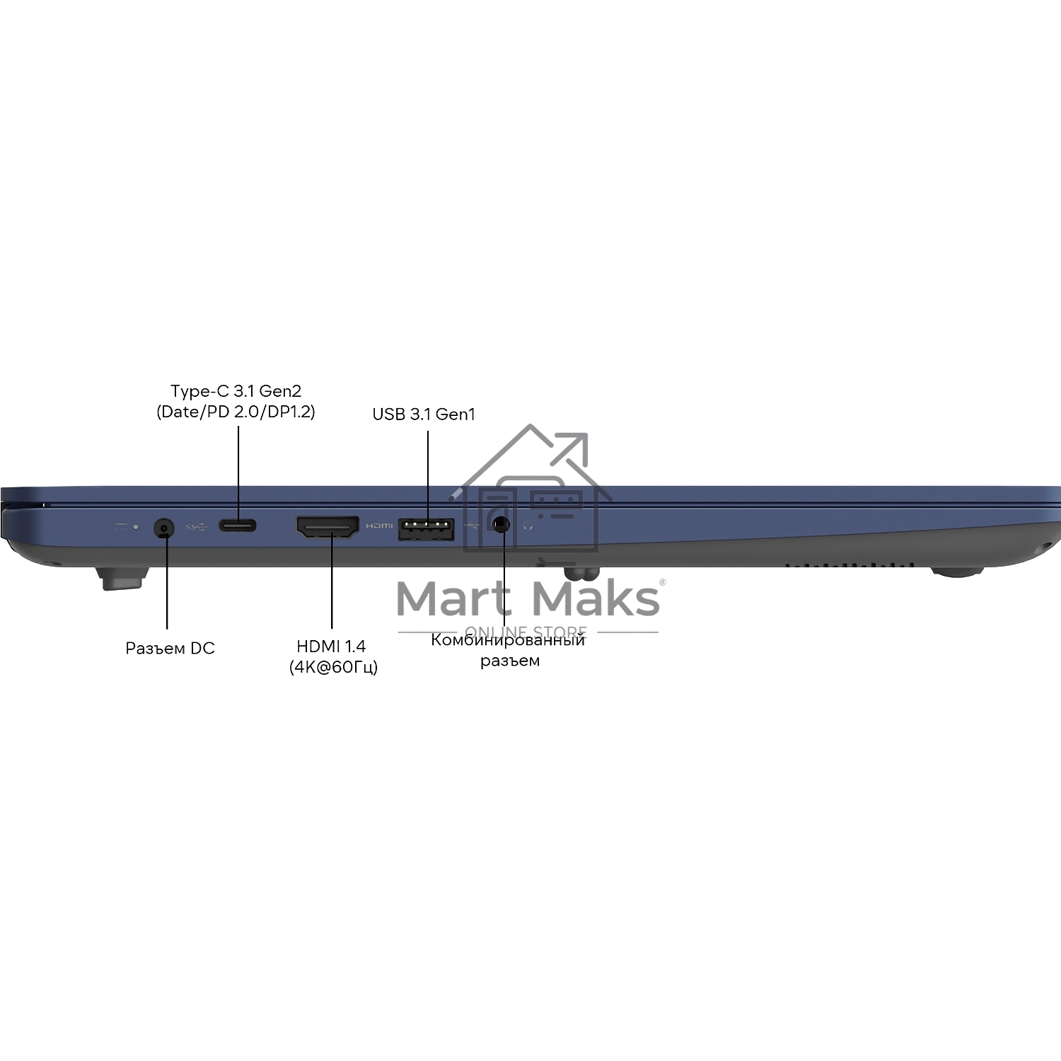 Ноутбук Maibenben M645 синий M6451SP0LURE0 16