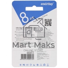 Флешка USB Smartbuy V-Cut Black (SB8GBVC-K), 8Gb, USB 2.0, R/W 20/10, черный