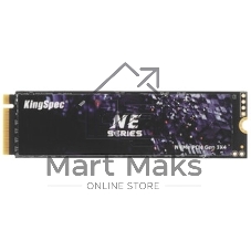 Накопитель SSD KingSpec NE-512, 512Gb, M.2 2280, PCIe 3.0 x4, NVMe, R/W 2400/1700