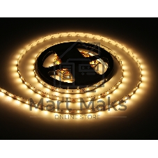 Светодиодная лента GS1001 2835 60Led/ 4.8W m/ 12V IP20 3000K/ 5000*8*1.2mm (2 конт.)
