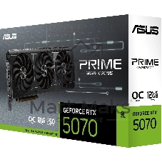 Видеокарта ASUS GeForce RTX 5070 PRIME OC Edition, 12 GB GDDR7, 192 bit, 3xDisplayPort, HDMI, GPU 2330 MHz