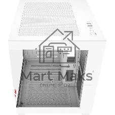 Компьютерный корпус Bloody CC-121 белый без БП mATX 7x120мм 1xUSB2.0 1xUSB3.0 audio