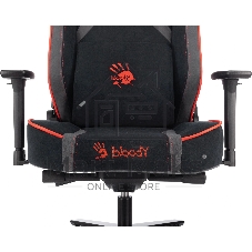Кресло игровое A4Tech Bloody GC-680 черный/серый искусственная замша с подголов. крестов. металл