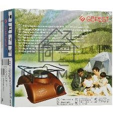 Плита настольная газовая Gefest T1 802 K3 черный, 1.55 кВт, газовая, конфорки - 1, эмаль, поворотные переключатели