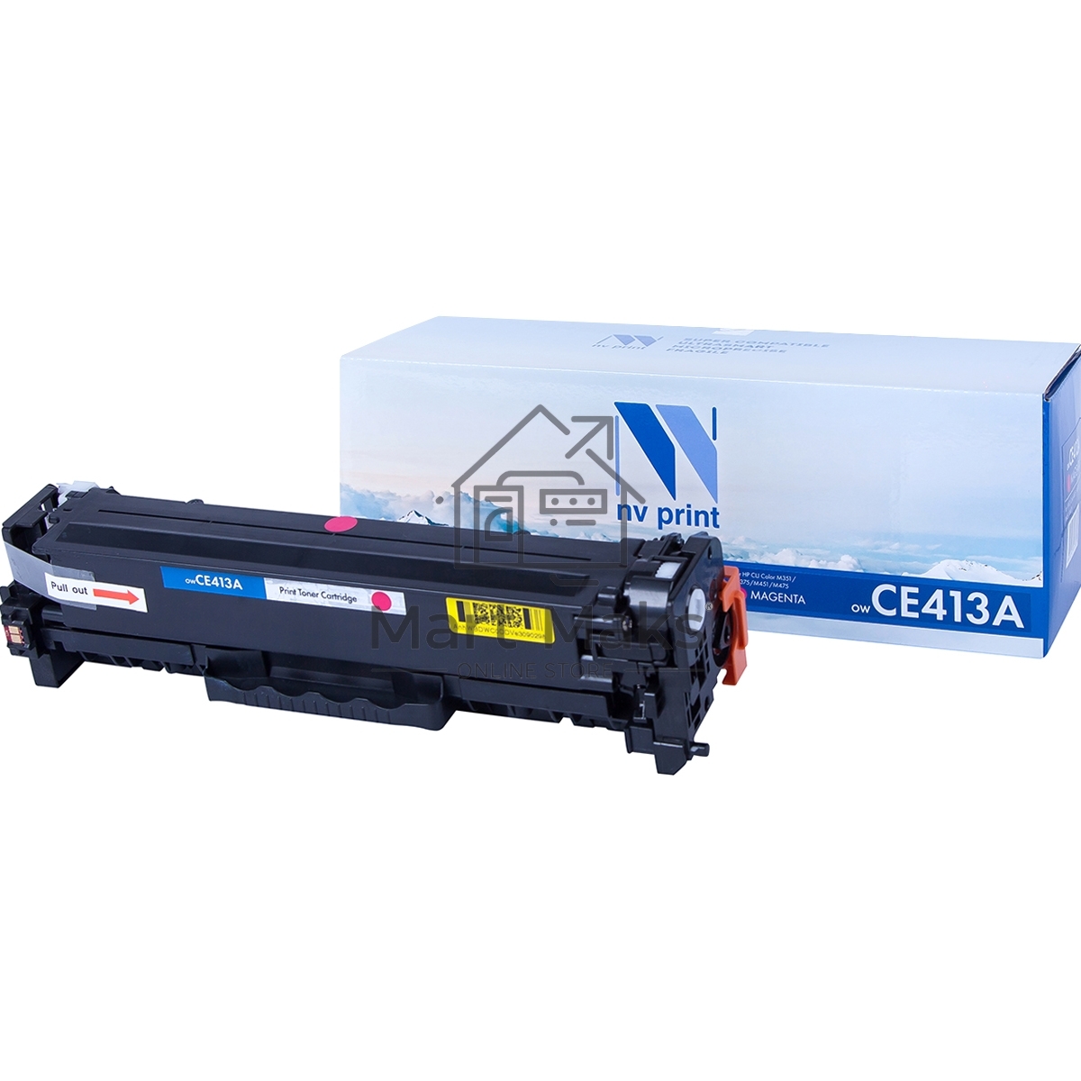 Картридж лазерный NVPrint совместимый HP CE413A/CC533A/Canon 718 Magenta для LaserJet Color M351a/M375nw/M451dn/M451dw/M451nw/M475dn/M475dw/CP2025/CP2025dn/CP2025n/MFP-CM2320fx/CM2320n/Canon i-SENSYS LBP-7200Cdn/7210Cdn/7660Cdn/7680Cх/MF8330Cdn/8340Cdn/83