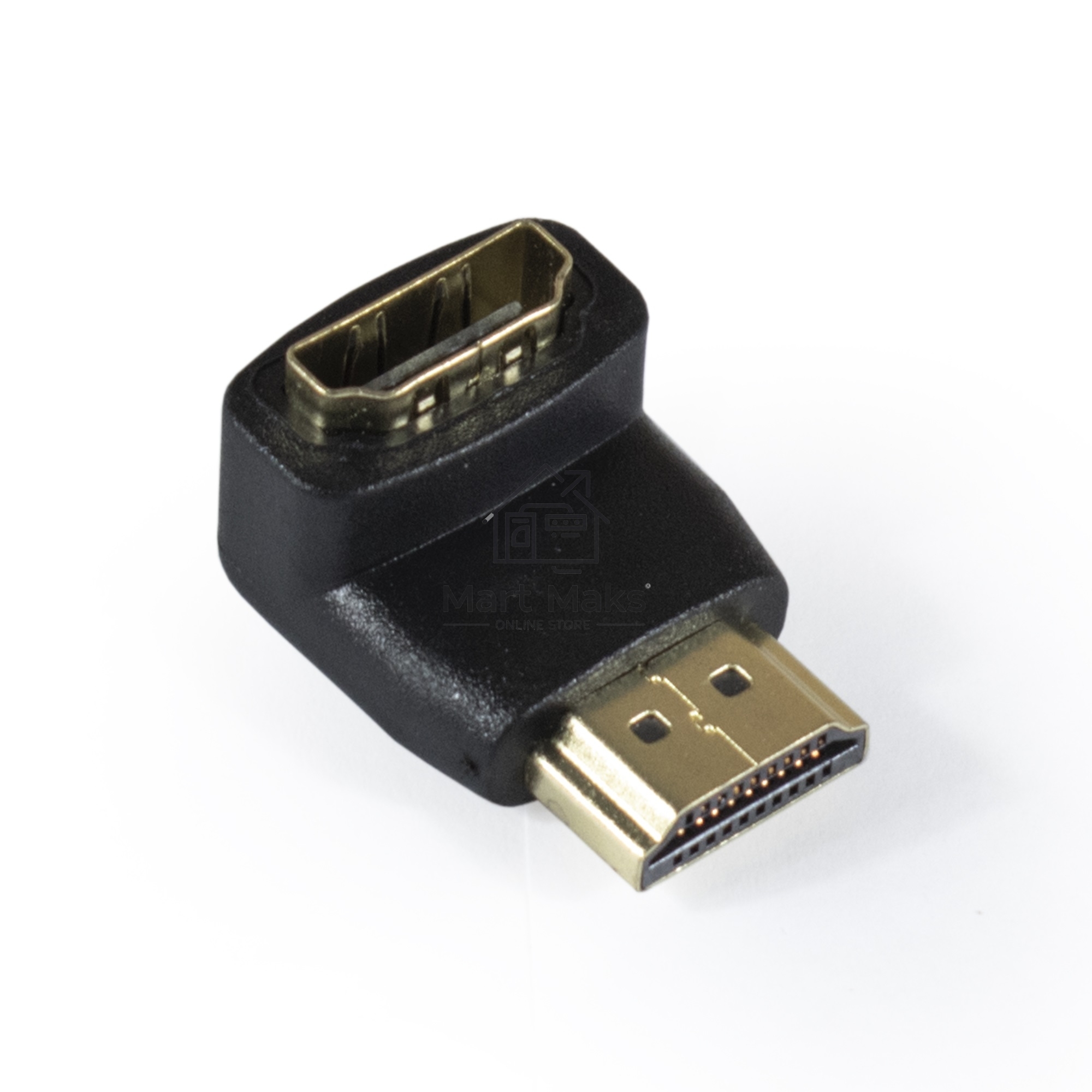 Переходник Exegate EX284919RUS HDMI-HDMI EX-HDMI90-FML (19M/19F, угловой, позолоченные контакты)