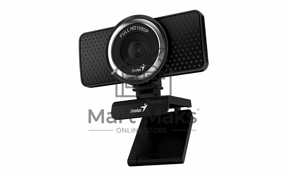 Интернет-камера Genius Веб-камера Genius ECam 8000 черная черный new package, 1080p Full HD, Mic, 360°, универсальное мониторное крепление, гнездо для штатива