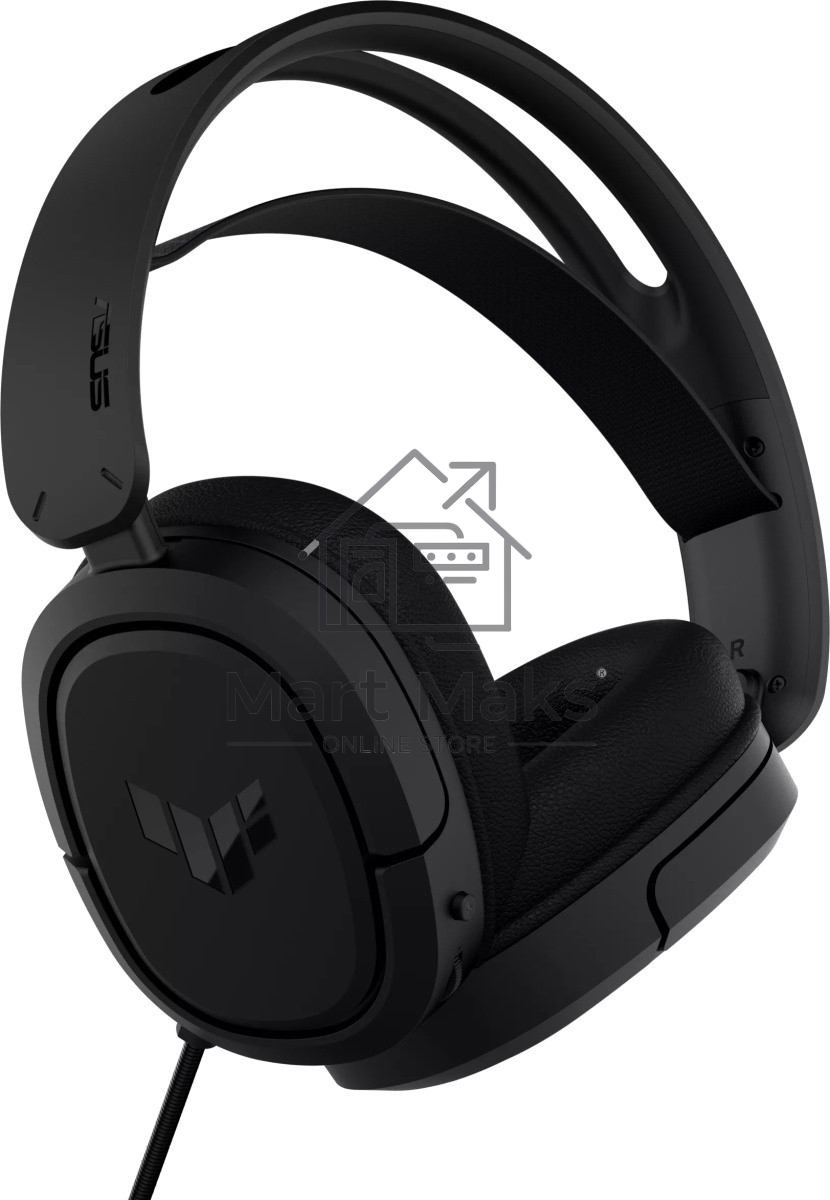 Игровые наушники ASUS TUF Gaming H1 WL чёрные (2.4 ГГц, 7.1 виртуально, 40мм, неодимовые магниты, 32 Ом, 20~20000 Гц, микрофон, USB-C, PC, Mac, PS4, Nintendo Switch, Xbox One, 90YH0391-B3UA00)