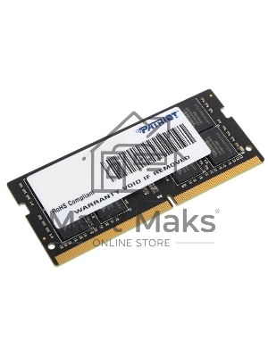 Оперативная память Patriot Signature, DDR4, 16Gb (1x16 Gb), 3200 MHz, CL22, SO-DIMM
