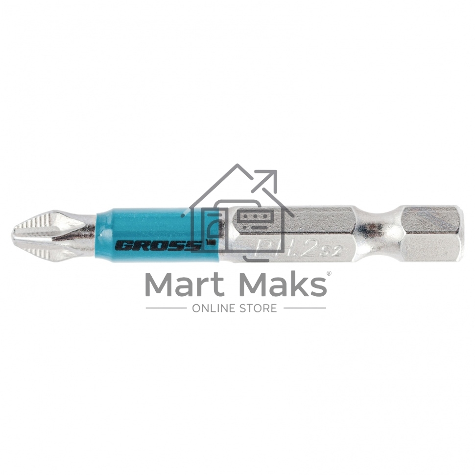 Набор бит PH2х50, сталь S2, 10 шт. Gross