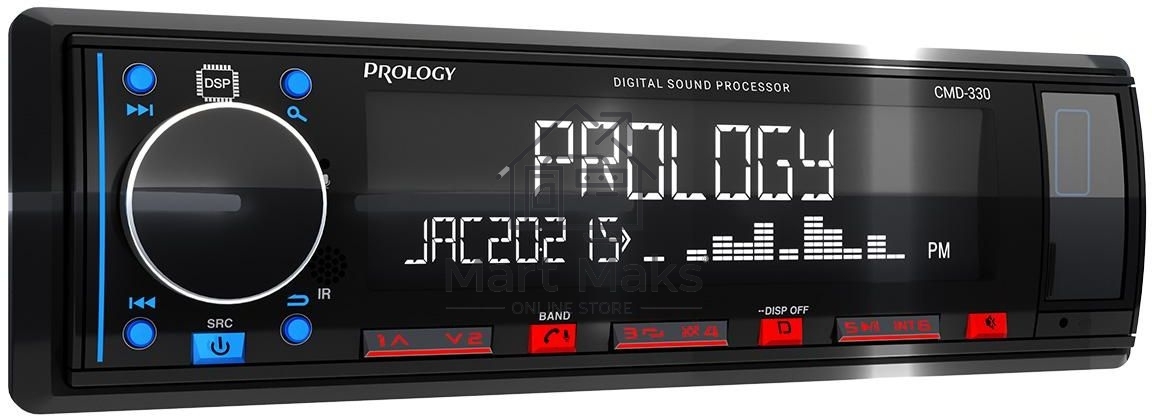 Автомагнитола Prology CMD-330 1DIN 4x55Вт