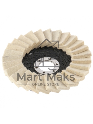 Круг Matrix полировальный лепестковый из натурального войлока 125 х 22,2 мм