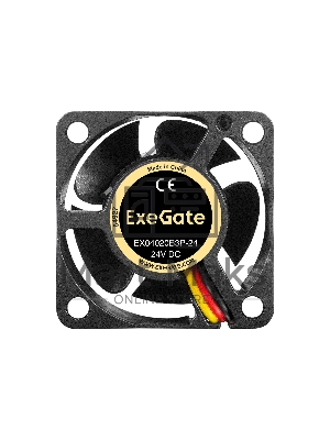 Вентилятор для корпуса ExeGate EX04020B3P-24 черный, 40 мм, 8000 об/мин, 33.2 дБ, 3 pin