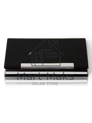 Визитница настольная Deli 7628 кожа искусственная, черный