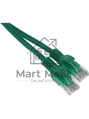 Патч-корд UTP Cablexpert кат.5e, 0.5м, литой, многожильный (зеленый)