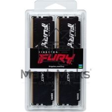 Оперативная память Kingston Fury Beast, DDR5, 64Gb (2x32 GB), 5600 MHz, CL36, радиатор, черный