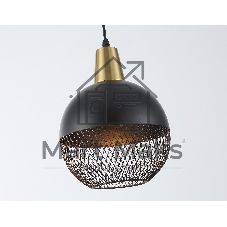 Светильник Ambrella light TR8504 BK/CP черный/медь E27 max 60W D200*1000