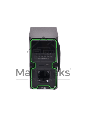 Акустическая система Dialog Progressive AP-222B BLACK - акустические колонки 2.1, 30W+2*10W RMS, Bluetooth, USB/SD reader