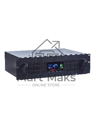 Источник бесперебойного питания ExeGate EP270874RUS Power RM Smart UNL-1500 LCD 1500VA, черный, 3U, 3 евророзетки, USB