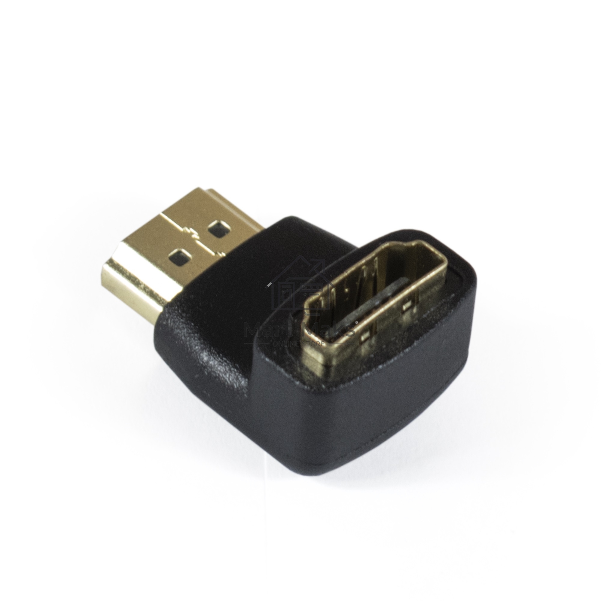 Переходник Exegate EX284919RUS HDMI-HDMI EX-HDMI90-FML (19M/19F, угловой, позолоченные контакты)