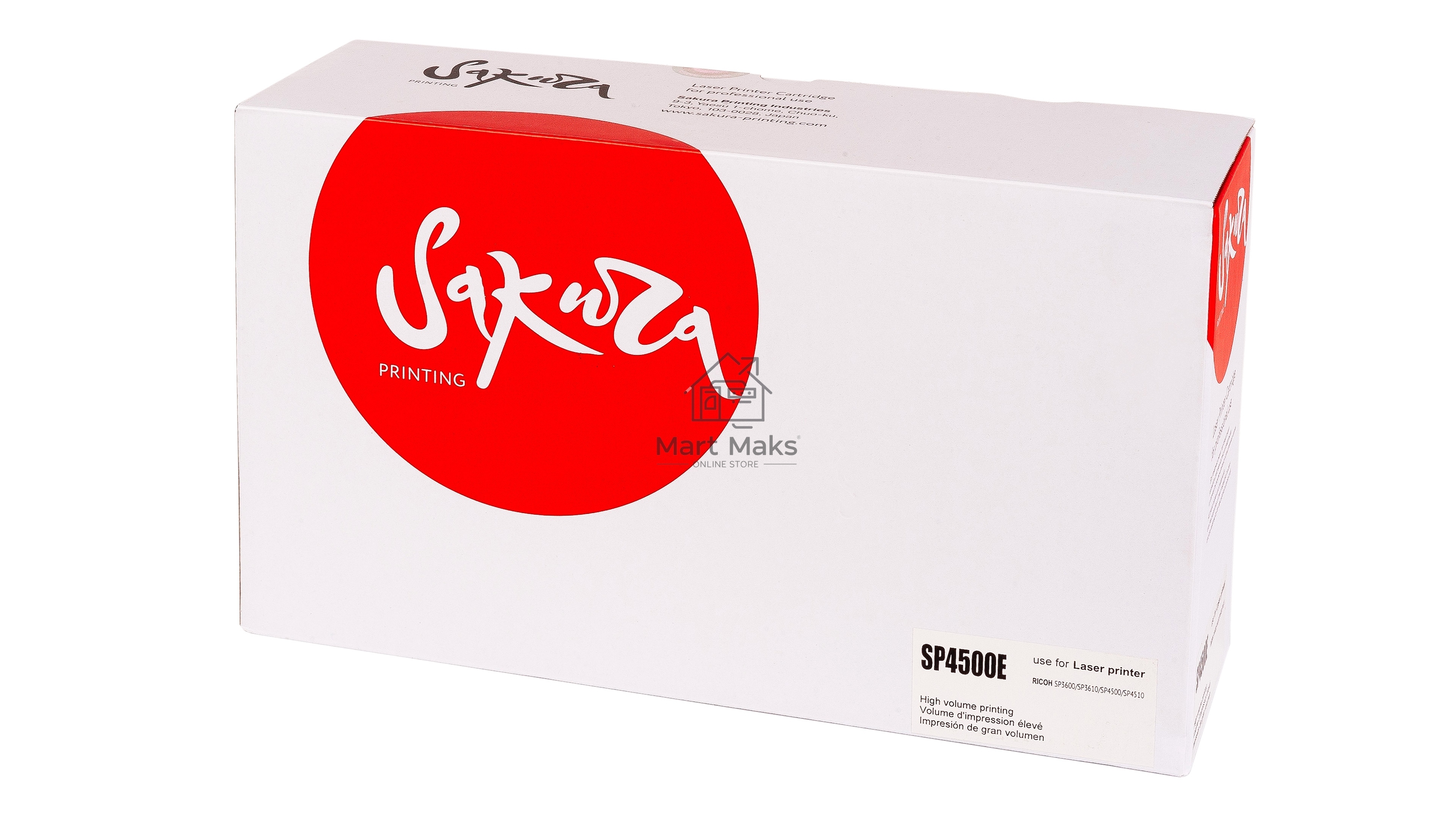 Картридж Sakura SP4500E Ricoh Aficio SP3600DN/SP 3600SF/SP 3610SF/SP 4510DN, Ricoh Aficio SP 4510SF, черный, 6000 к.