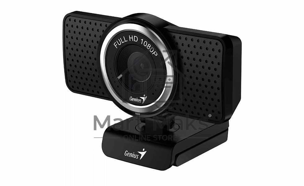 Интернет-камера Genius Веб-камера Genius ECam 8000 черная черный new package, 1080p Full HD, Mic, 360°, универсальное мониторное крепление, гнездо для штатива
