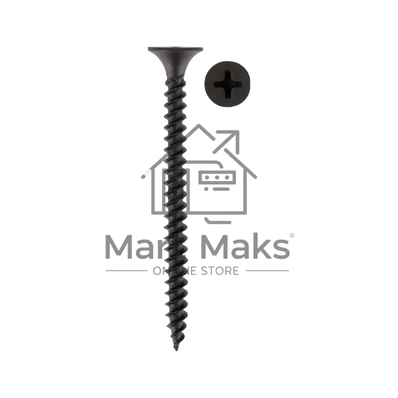 Саморез гипсокартон-металл KRANZ 3.5х45, пакет (50 шт./уп.)