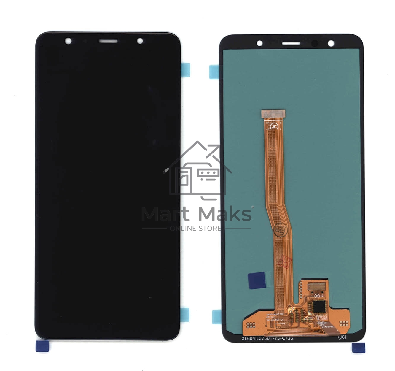 Дисплей для Samsung Galaxy A7 SM-A750F (2018) (OLED Full Size) черный