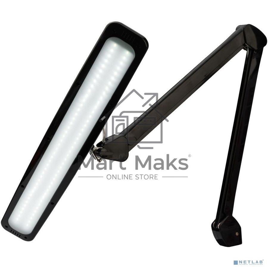 Лампа настольная бестеневая Rexant 31-0411, струбцина, «ECO light», 84 SMD LED, сенсорный диммер, черная