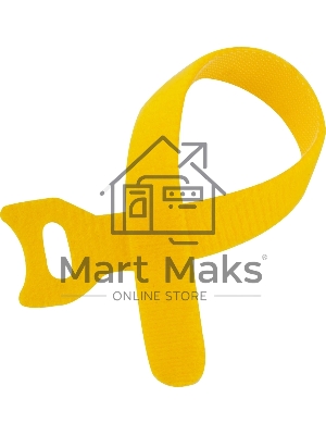 Хомут-липучка Lanmaster LAN-VCM180-YL, 180мм, 20 шт., желтый