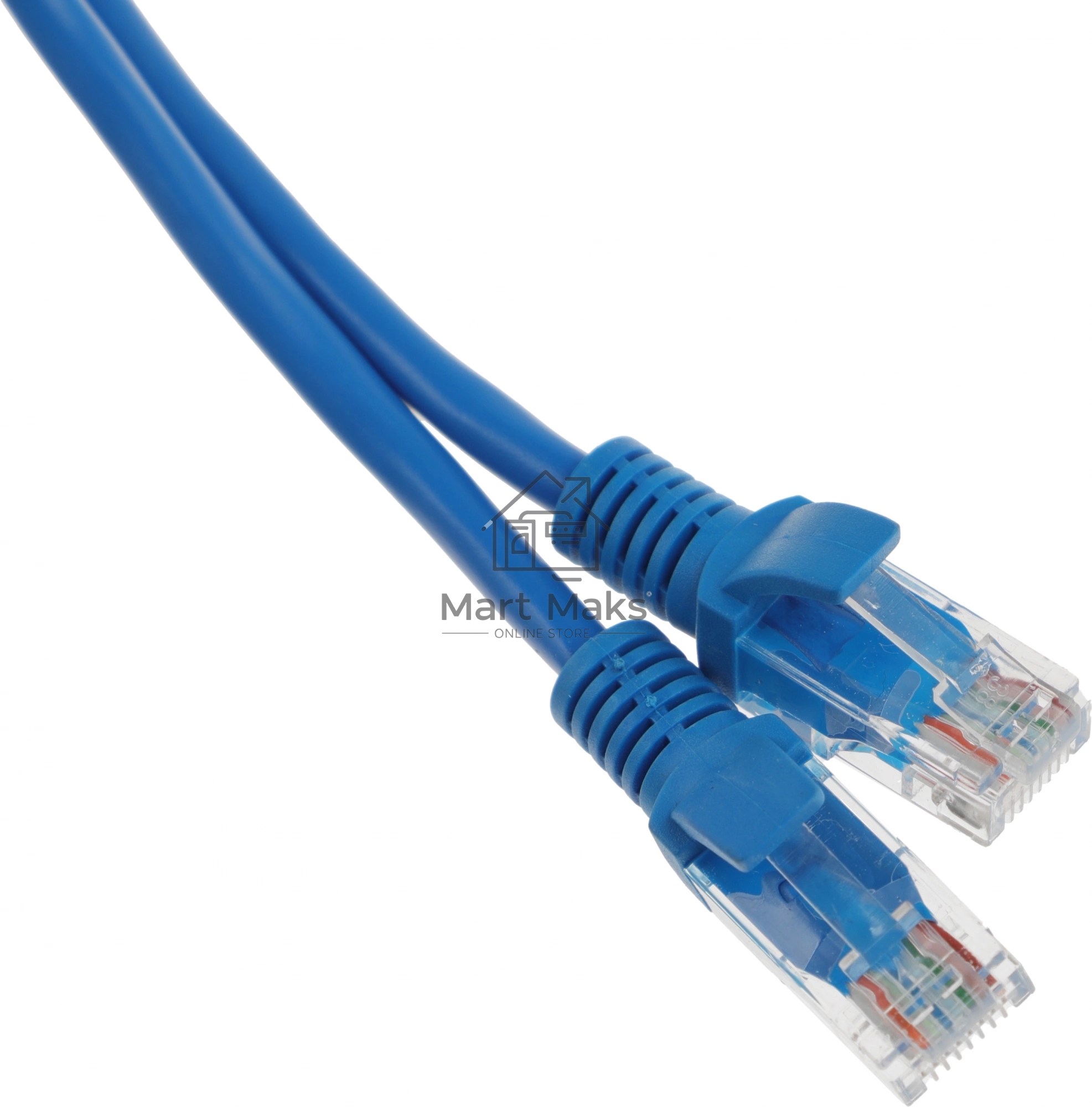 Патч-корд UTP Cablexpert кат.5e, 0.5м, литой, многожильный (синий)