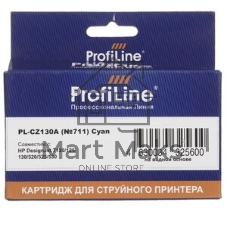 Картридж струйный ProfiLine PL-CZ130A №711 для принтеров HP DESIGNJET T120/T520 Cyan