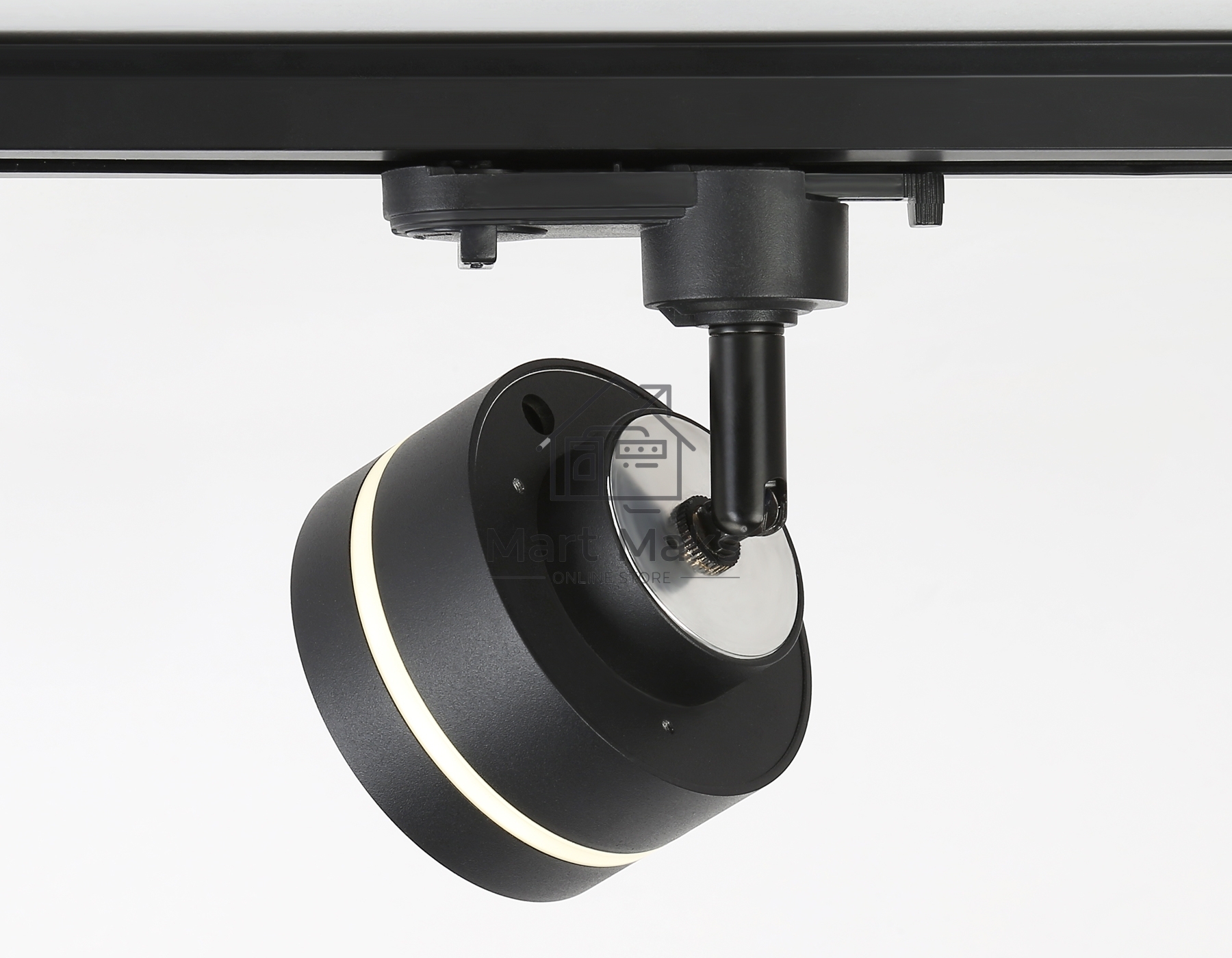 Трековый светильник Ambrella light GL5385 BK/FR черный/белый матовый GX53 max 12W