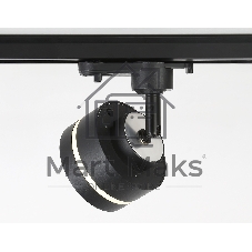 Трековый светильник Ambrella light GL5385 BK/FR черный/белый матовый GX53 max 12W