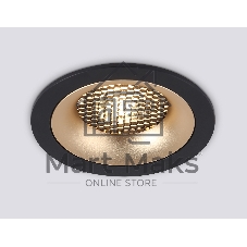 Светильник встраиваемый Ambrella light TN102725 BK/GD черный/золото GU5.3 92*92*23