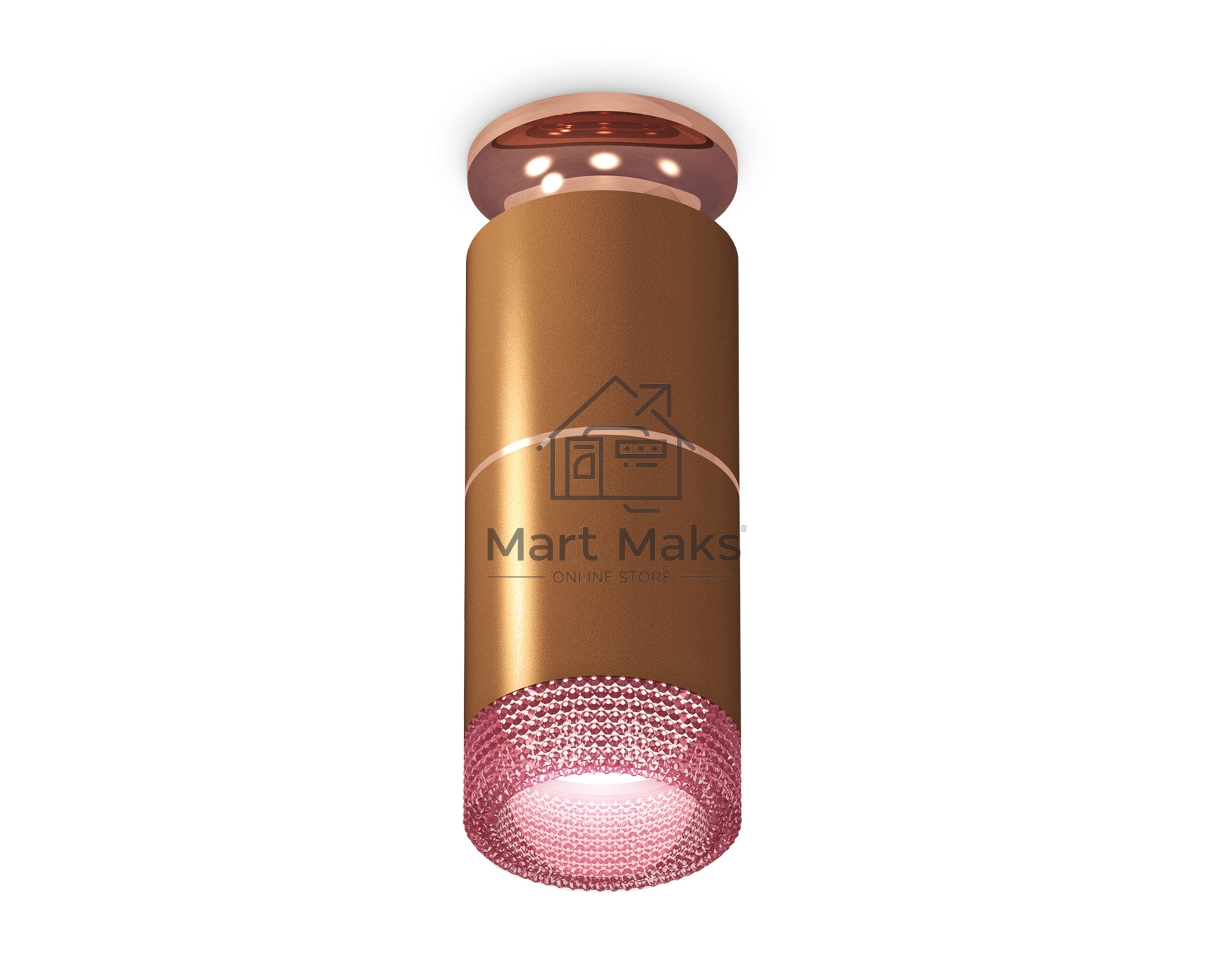 Светильник Ambrella Light XS6304211 SCF/PPG/PI кофе песок/золото розовое полированное/розовый MR16 GU5.3
