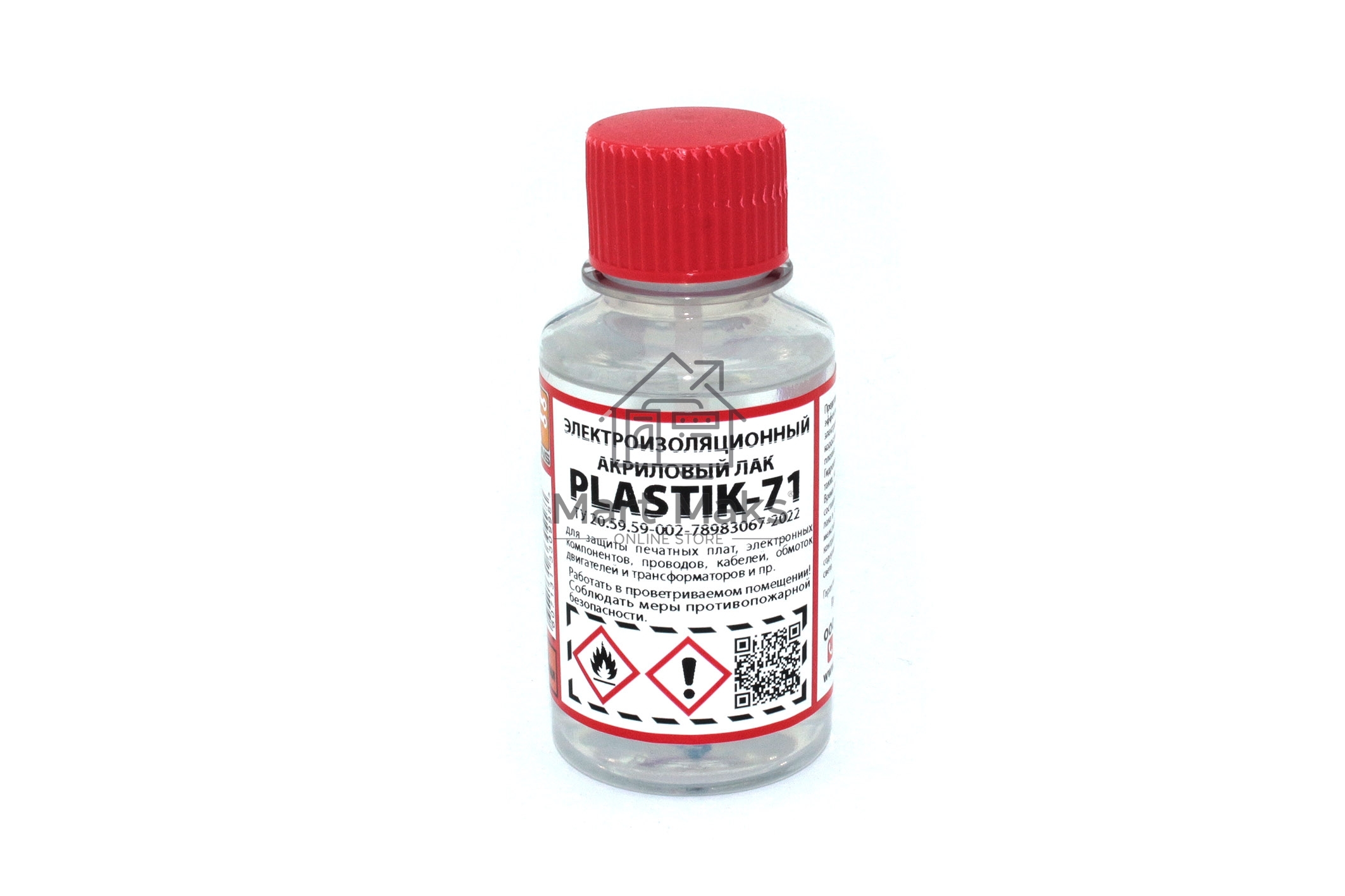 Лак PLASTIK 71, 100мл 86 г (акриловый для печатных плат)