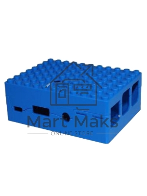 Корпус RA184 blue для микрокомпьютера Raspberry Pi 3 ACD Blue ABS Plastic Building Block case for Raspberry Pi 3