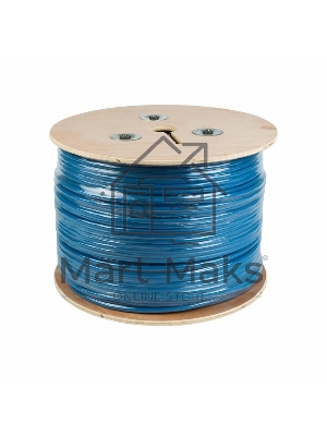 Кабель Rexant витая пара, F/UTP, категория 6, 4 x 2 x 0,57 мм, PVC, внутренний, синий, 305м