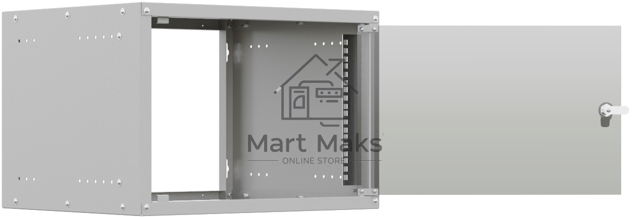 Шкаф коммутационный NTSS Lime (NTSS-WL6U5560GS) настенный 6U 550x600мм пер.дв.стекл несъемн.бок.пан. 30кг серый 110град. IP20 сталь