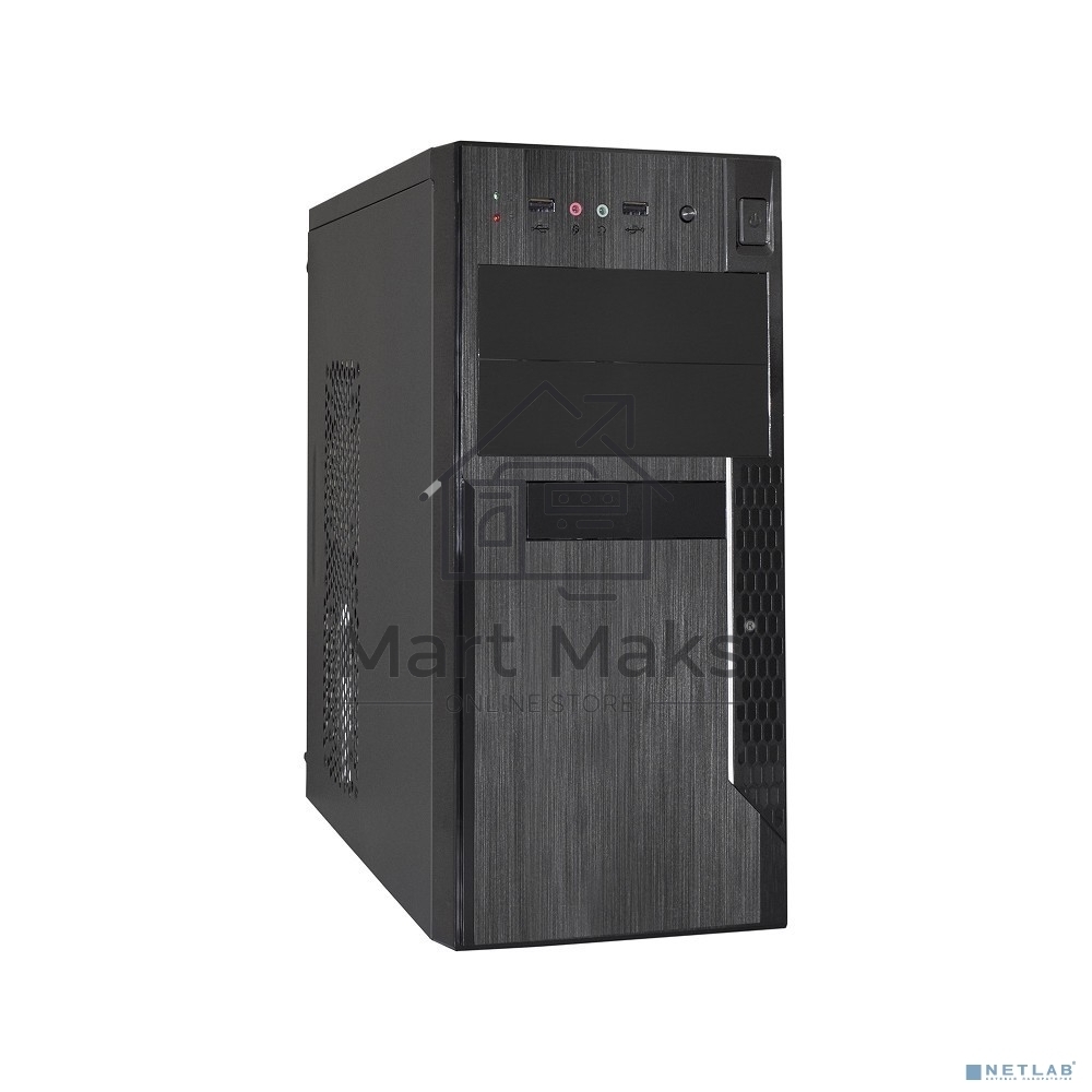 Компьютерный корпус Exegate EX283245RUS Minitower ExeGate MA-373X-600W-12 (mATX, БП UN600 с вент. 12см, 2*USB, аудио, черный)