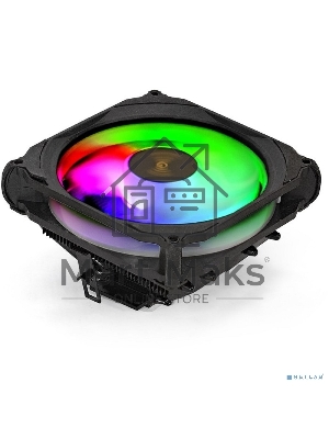 Кулер для процессора ExeGate Dark Magic EE400XL-PWM.RGb черный, 120 мм, алюминий, 2000 об/мин, 24 дБ, 4 pin, 125 Вт, 67 мм